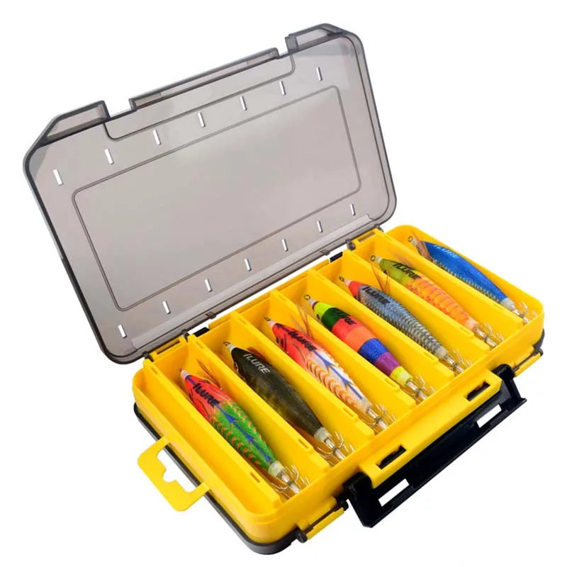 Load image into Gallery viewer, Fishing Tackle box 14 Compartments Fishing Accessories Lure Hook Storage Case Double Sided Fishing Tool organizer boxes
