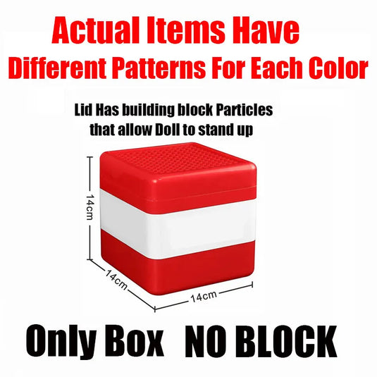 Magnetic Building Blocks Storage Box Snack Toy Blocks Storage Bucket Plastic Organizer Container DIY Assembly Toys For Kids Gift
