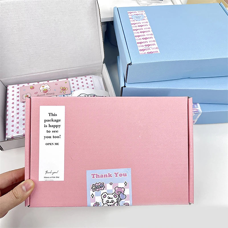 Load image into Gallery viewer, 5PCS Shipping Boxes Cardboard Corrugated Mailer Boxes for Packaging Craft Gifts Giving Products for Small Business Wedding Party
