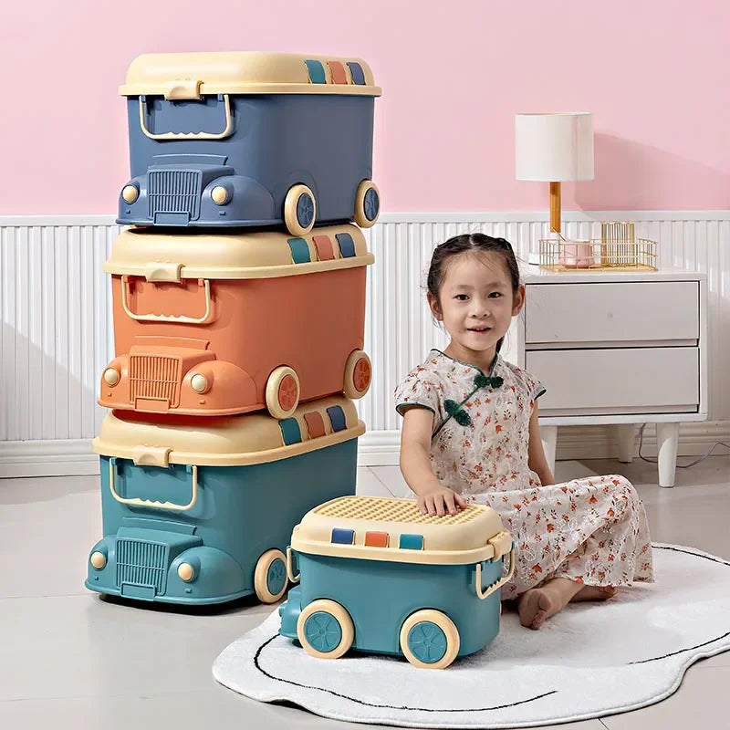 Load image into Gallery viewer, Children's Toy Organizer Building Block Storage Box Snack Organizer Large Capacity Cartoon Storage Box Clothes Storage Box
