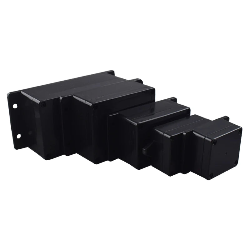 Load image into Gallery viewer, ABS Waterproof Box Housing Electronic Safe Case Plastic Boxes Black Wire Junction Box Plastic Organizer IP67 Waterproof Enclosur
