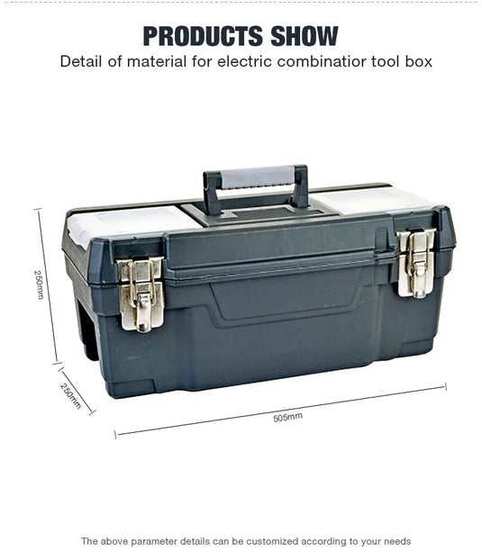 Indoor Or Outdoor Multi-Functional Storage Box With Removable Tray/ Drawer Plastic Tool Box For Sale