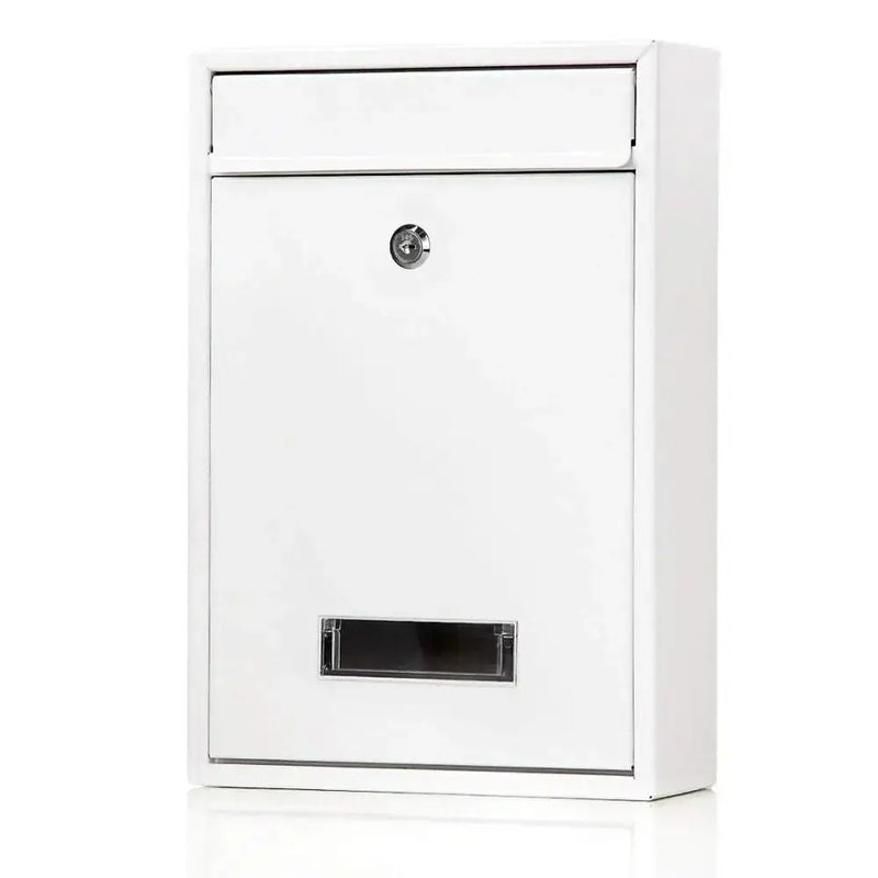 Load image into Gallery viewer, Rainproof Wall Mounted Mailbox Safe Locking with 2 Keys Tinplate Letter Boxes Clear Window Iron Large Mail Drop Box Garden
