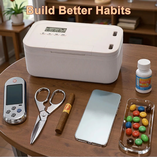 Timer Lock Boxes Electronic Lockable Container Self-Discipline Phone Lock Boxes Medicine Box Personal Items Files Safe Storage