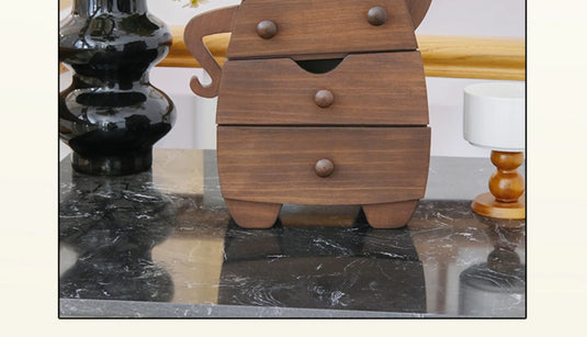 Elegant Wooden Jewelry Box for Rings Necklaces & Earrings High-End Gift for Weddings Housewarmings - Storage Organizer