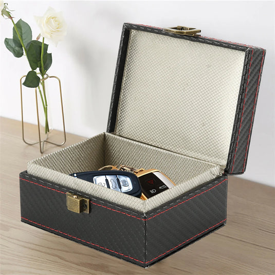Signal Blocker Security Box Mobile Phone Storage Box for Bank Phone Card Car Keyless Anti-Theft Faraday Box Shielding Security