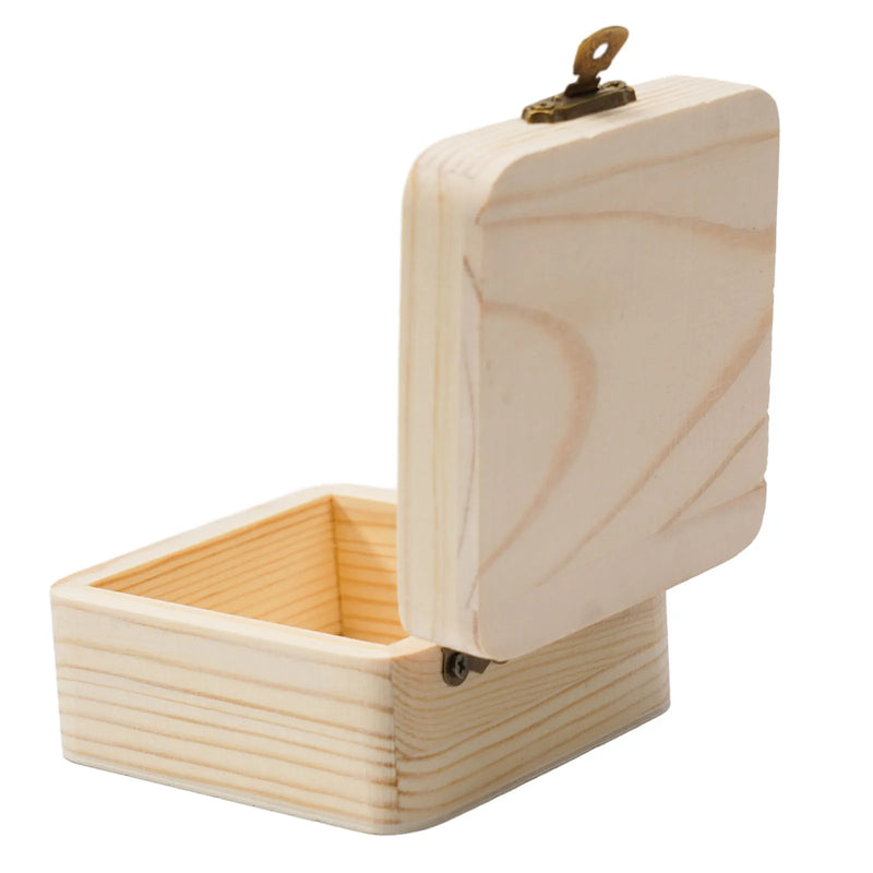 Load image into Gallery viewer, Wooden Storage Box Plain Wood With Lid Multifunction Square Hinged Crafts Gifts Boxes For Home Supply Storages Decoration
