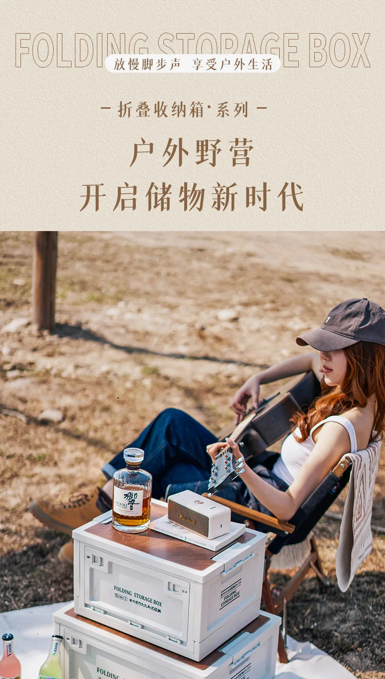 Load image into Gallery viewer, Outdoor Storage Box Side Open Foldable Storage Box Car Trunk Home Camping Box Vehicle Storage Organizer Box
