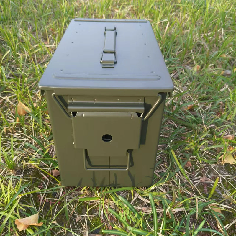 Load image into Gallery viewer, Metal bullet box, iron sheet storage box for hardware tools, small multi-functional protective portable ammunition empty box
