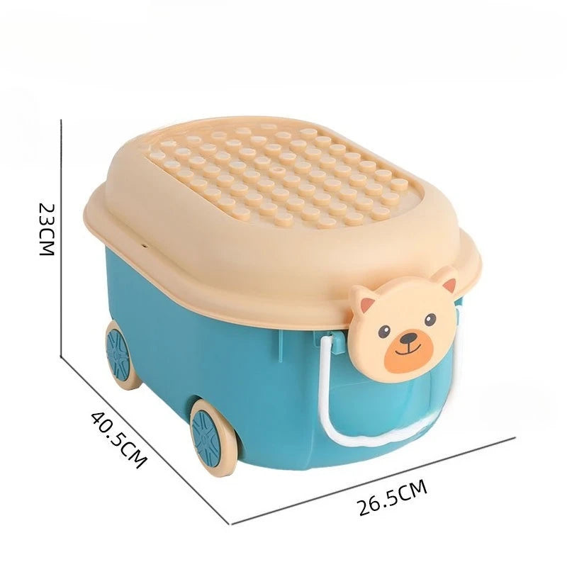 Load image into Gallery viewer, Cartoon Toy Storage Box Organizer for Child Home Snack Clothes Storage Box Large Capacity Multifunctional Plastic Storage Boxes
