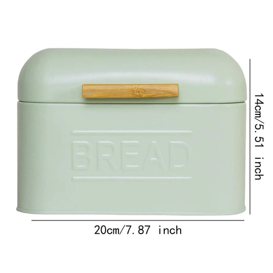 Iron Bread Storage Box Food Bread Storage Container Snack Container with Lid Retro Countertop Pastry Kitchen