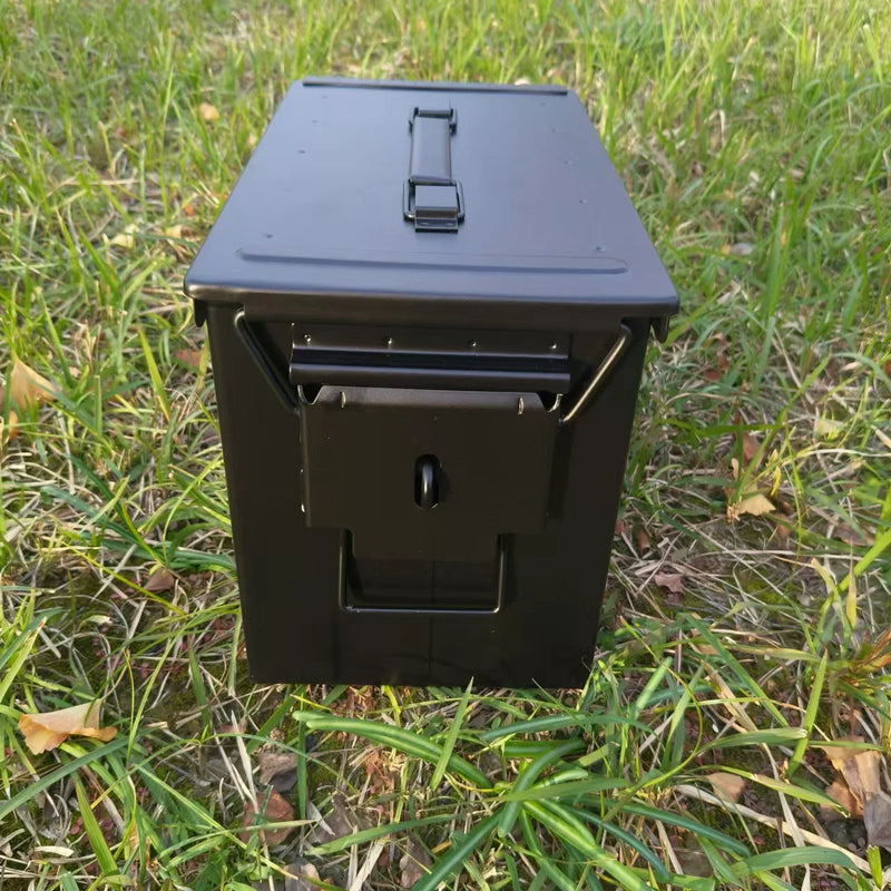 Load image into Gallery viewer, Metal bullet box, iron sheet storage box for hardware tools, small multi-functional protective portable ammunition empty box
