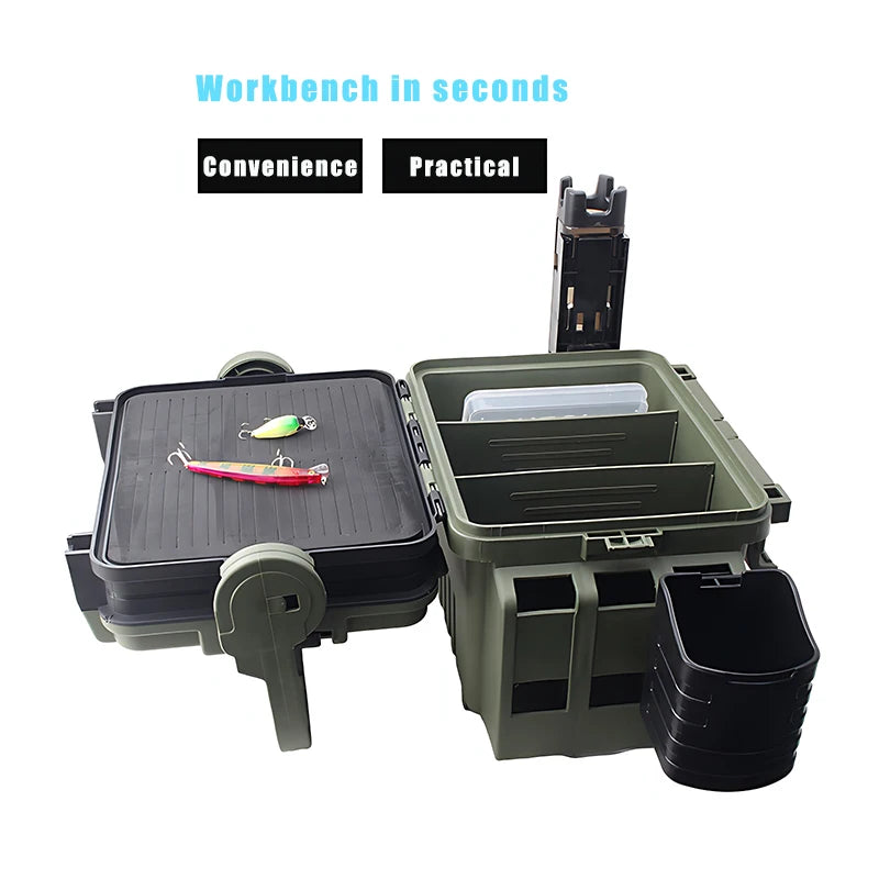 Load image into Gallery viewer, Large Fishing Box Organizer Multi-function Lure Live Fish Bucket Thickening Storage Box Fishing Accessories Tackle Box Pesca
