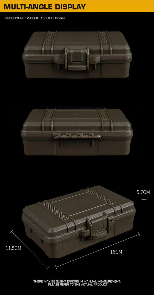 Tactical Equipment Outdoor Shockproof Protection Storage Box Shooting Hunting Laser Box Versatile EDC Flashlight Hard Case