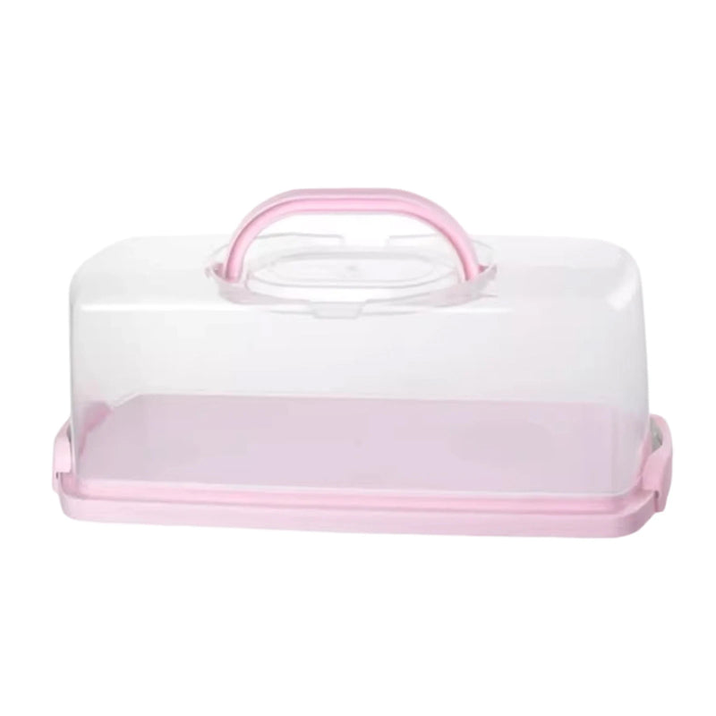 Load image into Gallery viewer, Rectangular Bread Box Food Storing Multifunction with Transparent Lid with Handle Bread Keeper for Graduation DIY Baking
