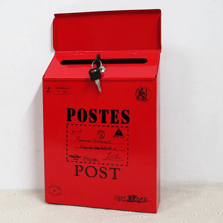 Load image into Gallery viewer, Mailbox Modern Drop Box Newspaper Holder Box Decorative Letter Box Outdoor Porch Home Office
