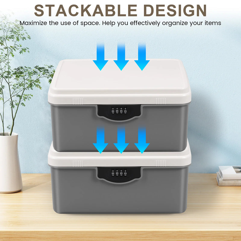 Load image into Gallery viewer, Digital Password Lock Safe Box Medicine Locking Box Portable Passport Files Cash Jewelry Privacy Security Organizer Case

