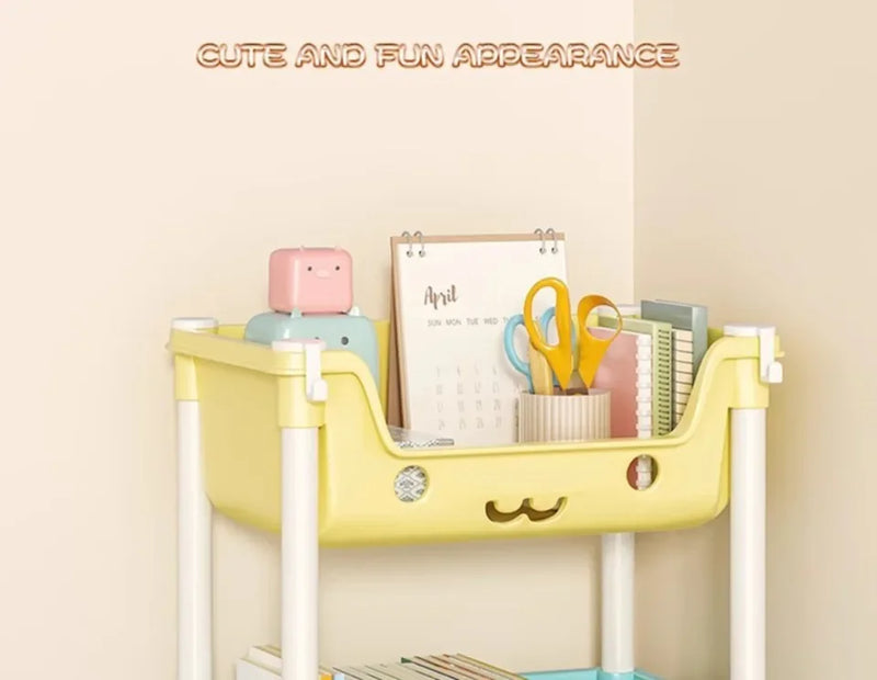 Load image into Gallery viewer, Toy Storage Trolley Bookshelf Kitchen Organizer Bathroom Accessories Snack Rack for Children Storage Organizer Kitchen Storage
