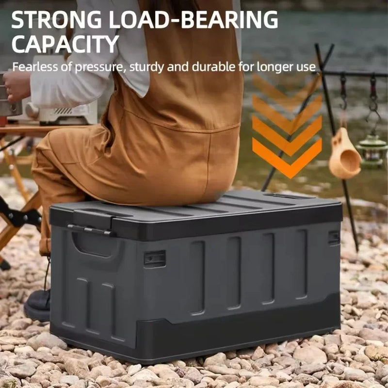Load image into Gallery viewer, Large Camping Storage Box Portable Waterproof Container Outdoor Storage Case Durable Multi Purpose Foldable Car Trunk Organizer
