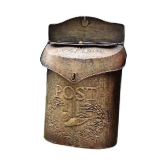 Wall Mounted Mailbox Mail Drop Box Letter Slot Mailbox Post Magazines Box Shabby