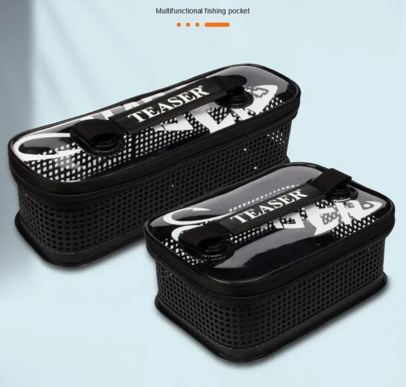 Load image into Gallery viewer, Fishing Tackle Boxes Portable Mesh Flushing Sea Fishing Lure Boat Bait Carrying Iron Plate Storage Bag Fishing Supplies
