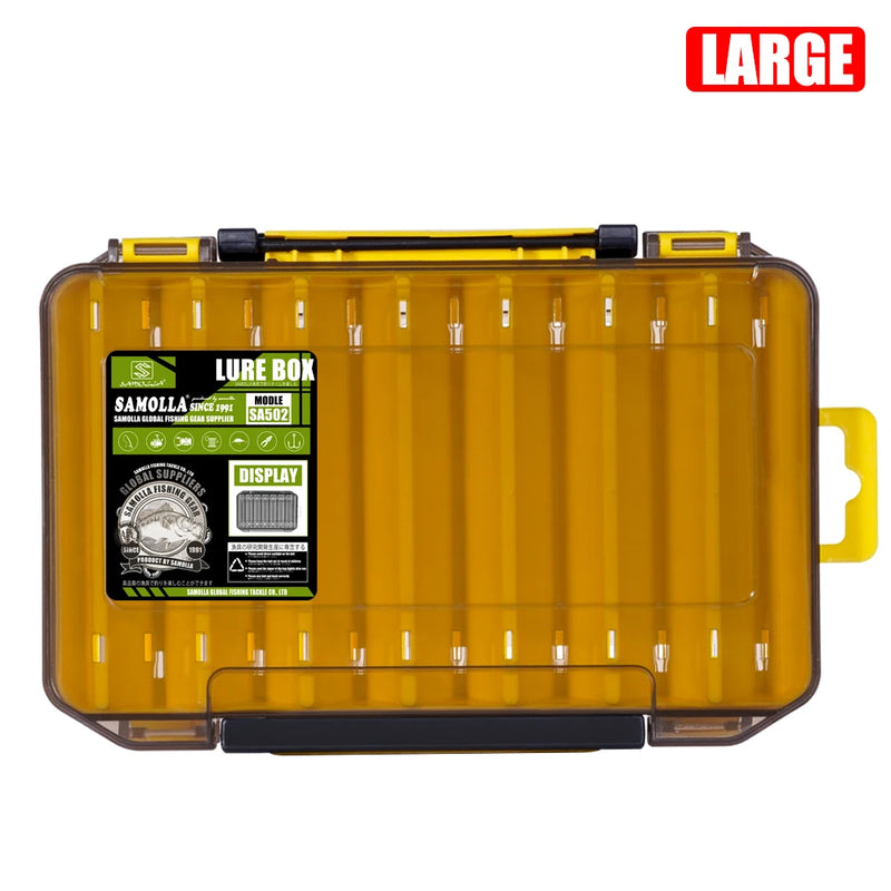 Load image into Gallery viewer, Fishing Tackle Box 14 Compartments Fishing Accessories Lure Hook Storage Case Double Sided Fishing Tool Organizer Boxes
