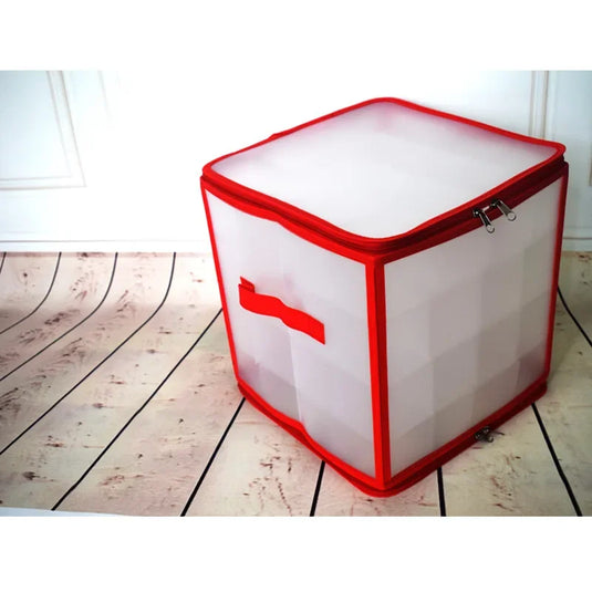 Divider Toy Storage Box 32/64-Grid Baubles Storage Box Christmas Ball Storage Bag Xmas Tree Decorations Organizer Bauble Storage