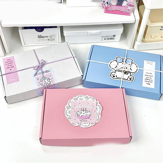 5PCS Shipping Boxes Cardboard Corrugated Mailer Boxes for Packaging Craft Gifts Giving Products for Small Business Wedding Party