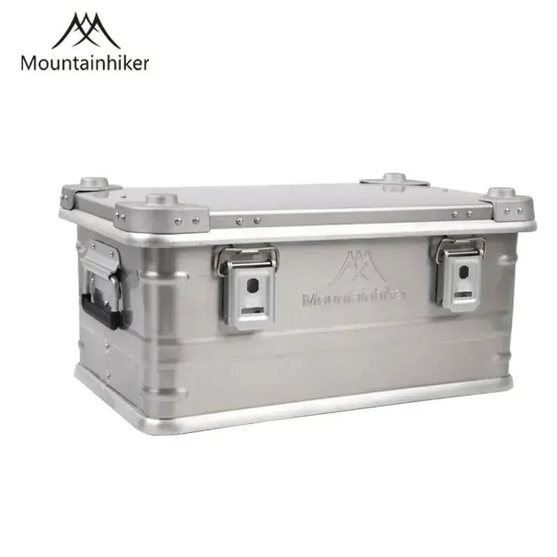 Load image into Gallery viewer, MOUNTAINHIKER Outdoor Storage Box Camping Picnic Travel Aluminum Alloy Large Capacity Box Silver Storage Bag 30-80L
