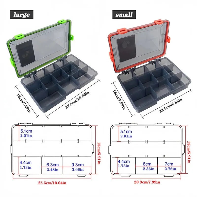 Load image into Gallery viewer, Fishing Tackle Box Large Capacity Fishing Accessories Tool Storage Box Fish Hook Lure Fake Bait Boxes Carp Fishing Goods
