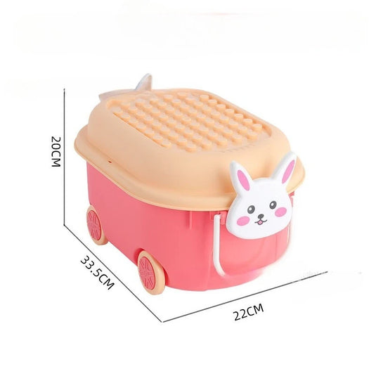 Cartoon Toy Storage Box Organizer for Child Home Snack Clothes Storage Box Large Capacity Multifunctional Plastic Storage Boxes