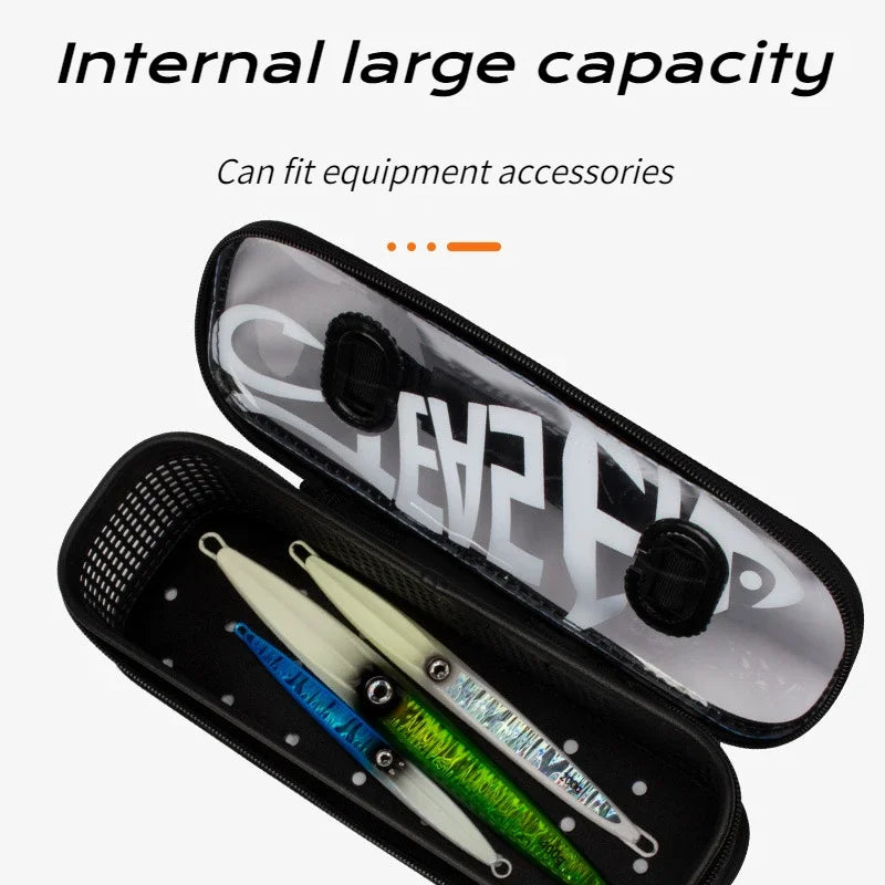 Load image into Gallery viewer, Fishing Tackle Boxes Portable Mesh Flushing Sea Fishing Lure Boat Bait Carrying Iron Plate Storage Bag Fishing Supplies
