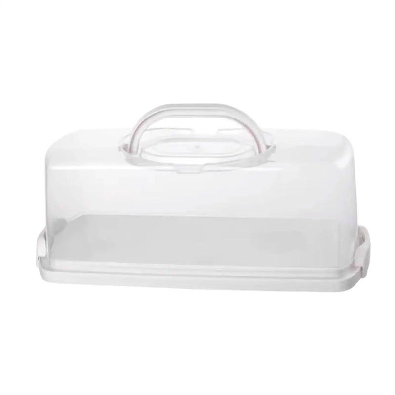Load image into Gallery viewer, Rectangular Bread Box Food Storing Multifunction with Transparent Lid with Handle Bread Keeper for Graduation DIY Baking
