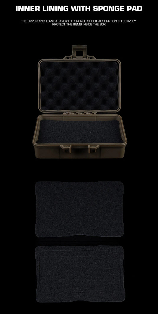 Tactical Equipment Outdoor Shockproof Protection Storage Box Shooting Hunting Laser Box Versatile EDC Flashlight Hard Case