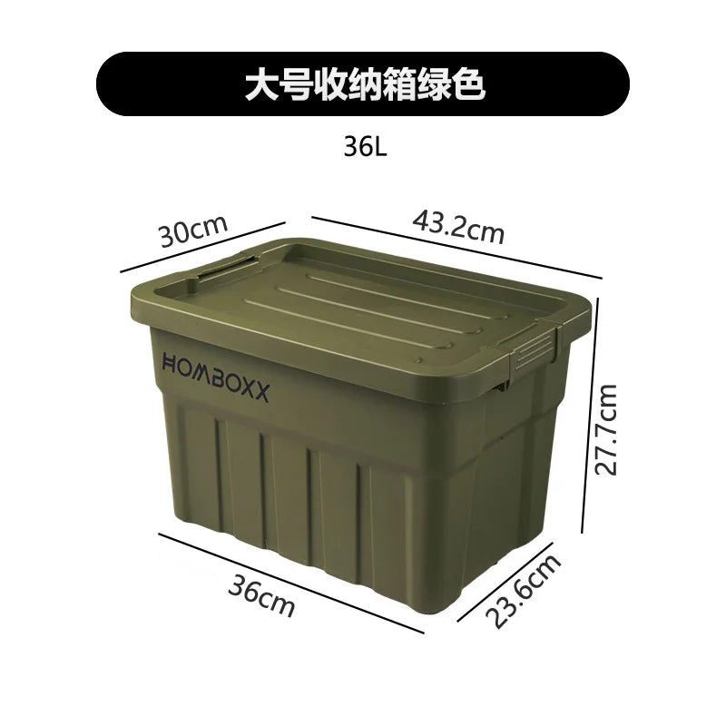 Load image into Gallery viewer, Industrial Style Large Capacity Camping Storage Box Thickened Desktop Organizer for Car Miscellaneous Item Storage
