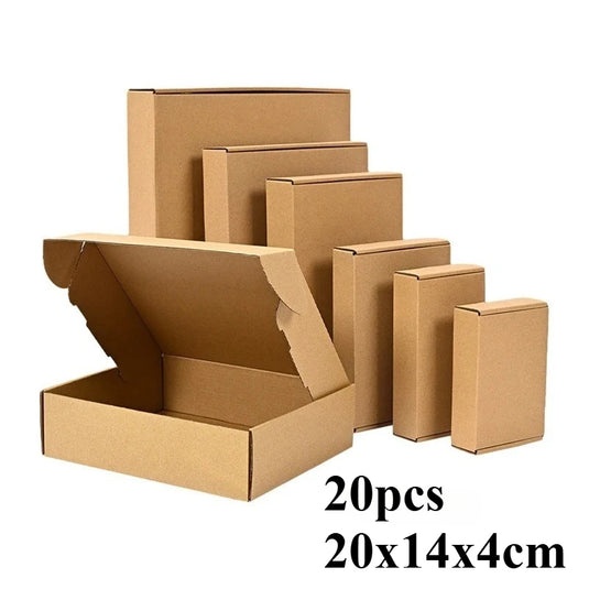 20/10PCS Corrugated Box Mailers,Brown Cardboard Shipping Box Corrugated Box Mailer Shipping Box Kraft Paper Packaging Box