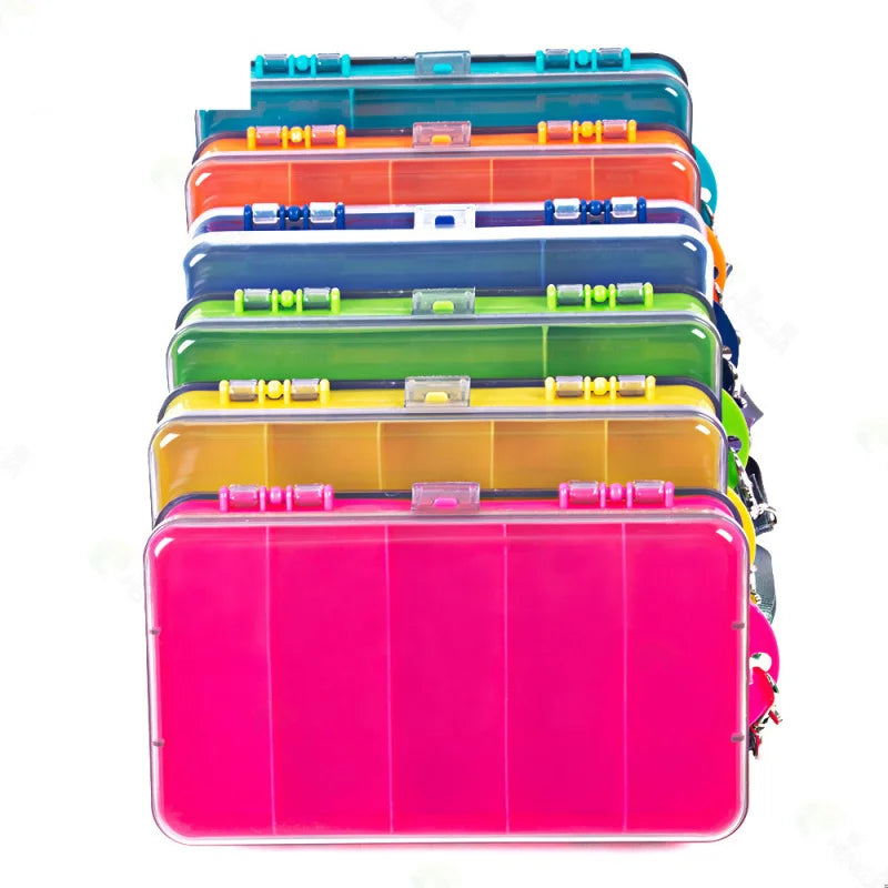 Load image into Gallery viewer, Fishing Bait Box1Double-sided Lure Box Colorful Transparent Storage Box Fishing Gear Accessories Bait Box
