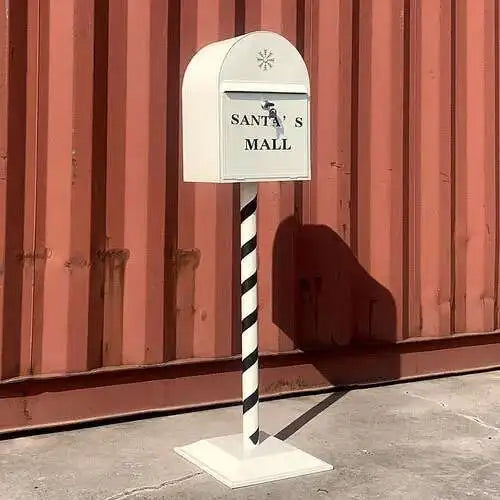 Load image into Gallery viewer, Household Industrial Style Photography Prop Mailbox Retro Christmas Mailboxes Tin Letter Box Vertical Suggestion Box Letter Box
