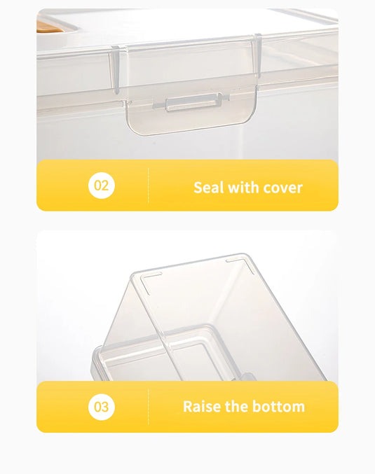 Transparent Handheld Toolbox Portable Large Capacity Thickened Plastic Hardware Tool Storage Box With Handle Tool Organizer Box