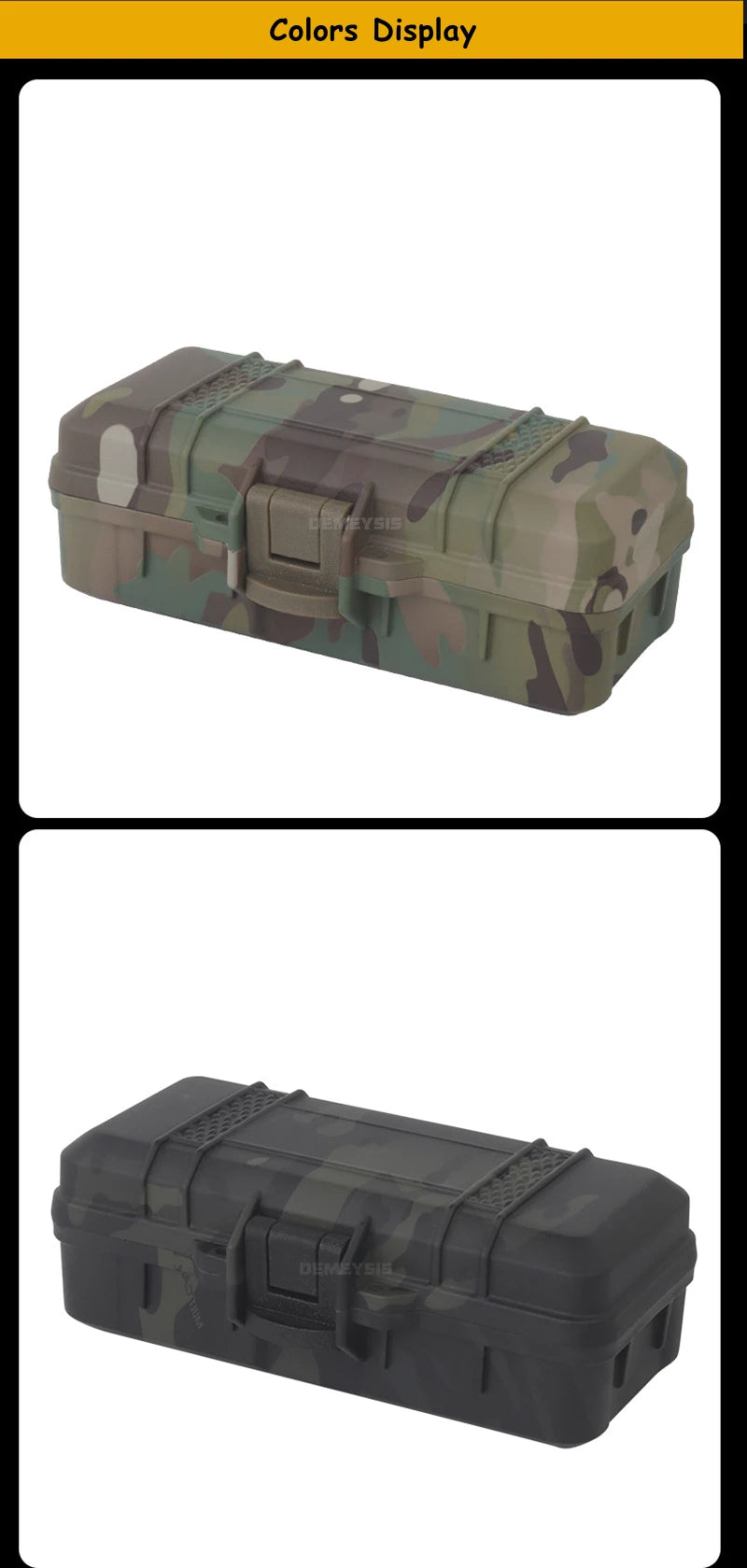 Load image into Gallery viewer, Tactical Flashlight Storage Box Dustproof with Padded Hunting Shooting Toolbox Suitcase Lockable Safety Accessories Case
