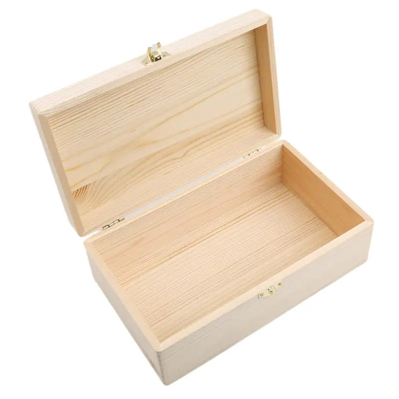 Load image into Gallery viewer, Rectangular Wooden Storage Box Hinged Wooden Gift Box Buckle Boxes Gift Packing Jewelry Case Home Sundries Storage
