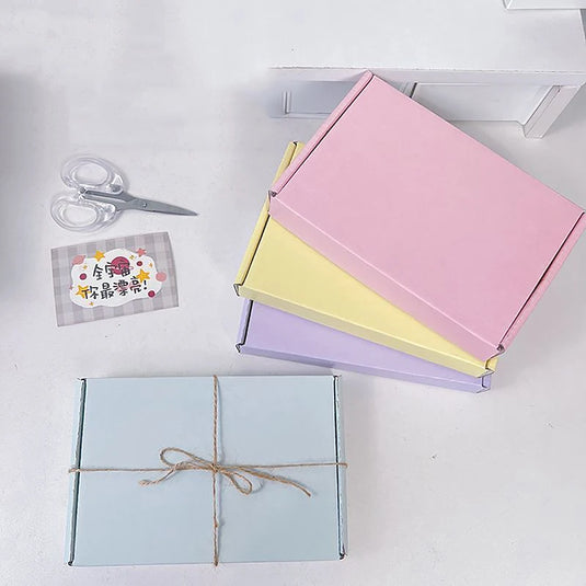 5PCS Shipping Boxes Cardboard Corrugated Mailer Boxes for Packaging Craft Gifts Giving Products for Small Business Wedding Party