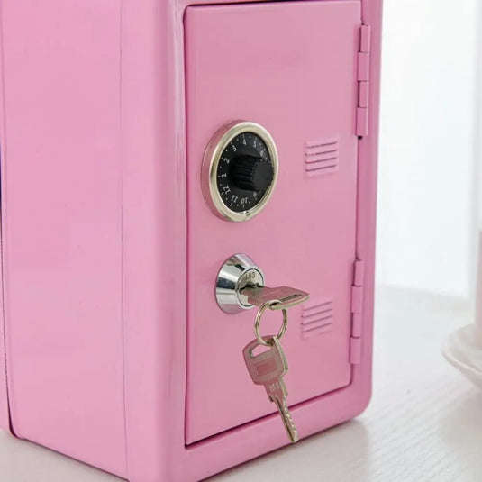 Decorative Box Password Lock Mini Safe Box Anti-Theft Cabinet Piggy Bank Metal Money Storage Box Cash Savings