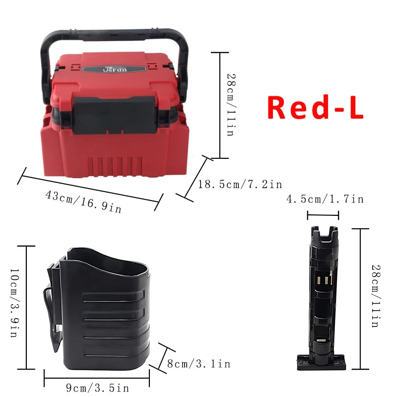 Load image into Gallery viewer, Large Fishing Box Organizer Multi-function Lure Live Fish Bucket Thickening Storage Box Fishing Accessories Tackle Box Pesca
