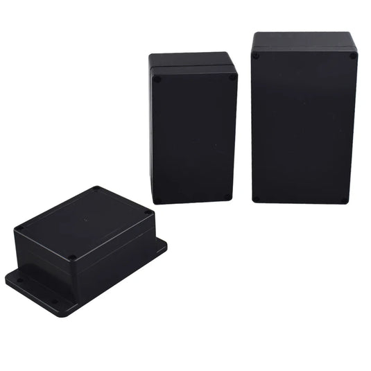 ABS Waterproof Box Housing Electronic Safe Case Plastic Boxes Black Wire Junction Box Plastic Organizer IP67 Waterproof Enclosur