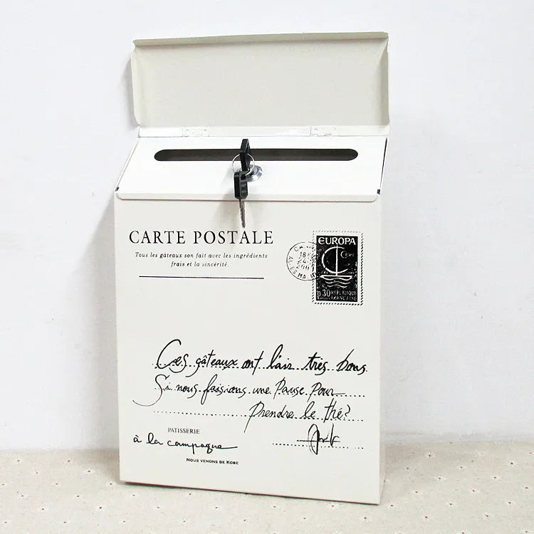 Load image into Gallery viewer, Mailbox Modern Drop Box Newspaper Holder Box Decorative Letter Box Outdoor Porch Home Office
