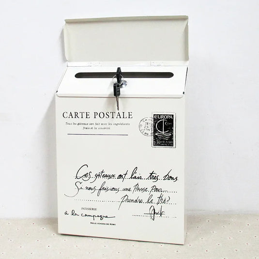 Mailbox Modern Drop Box Newspaper Holder Box Decorative Letter Box Outdoor Porch Home Office
