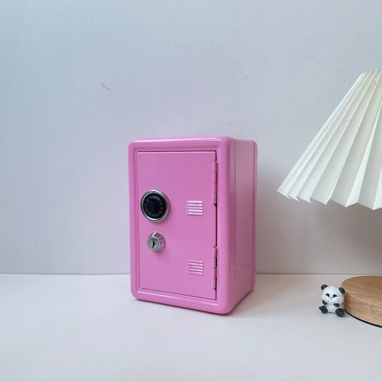 Decorative Box Password Lock Mini Safe Box Anti-Theft Cabinet Piggy Bank Metal Money Storage Box Cash Savings