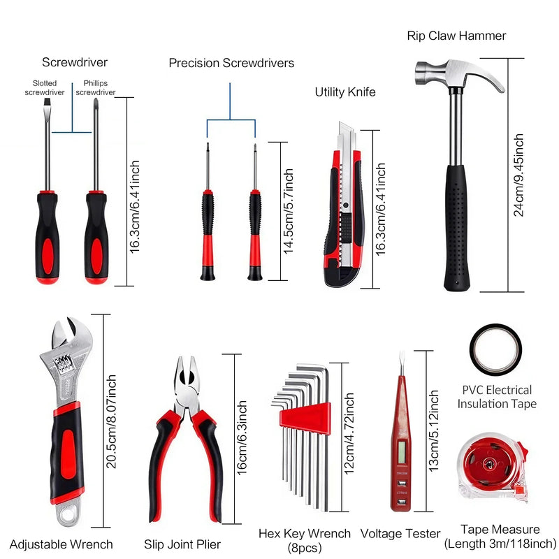 Load image into Gallery viewer, 19/43/108pcs Hardware Household Hand Tool Kit Set
