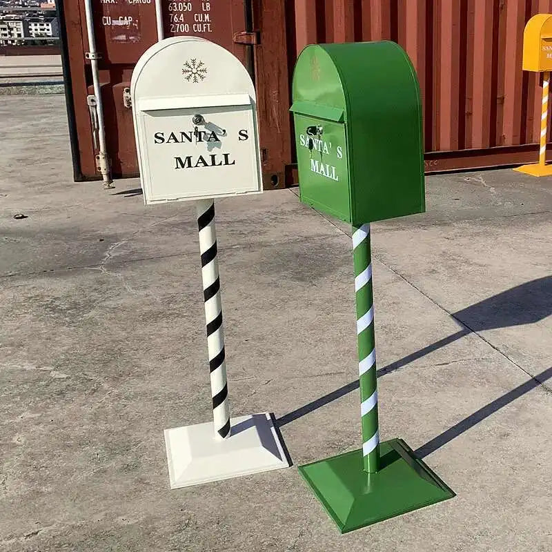 Load image into Gallery viewer, Household Industrial Style Photography Prop Mailbox Retro Christmas Mailboxes Tin Letter Box Vertical Suggestion Box Letter Box
